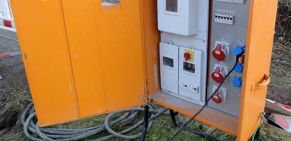 Baustrom bei Steffen Richter Elektroanlagen in Krostitz